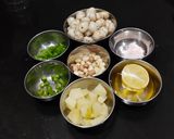 A picture of step 1 of Falahari Bhel.