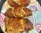 Foto del paso 6 de la receta: Pechuga de pollo rellena y envuelta en tocino - Air Fryer