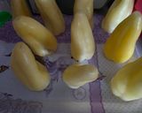 Csicseriborsós töltött paprika recept fázis 1 fotója