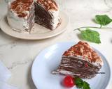 Cara Membuat Chocolate mille crepes 8