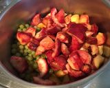 Une image de l'étape 5 de Compote pommes, pêches de vigne et raisins du jardin.