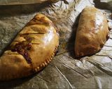 A picture of step 21 of Sourdough beef and cheddar pasties.