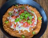 A picture of step 4 of Fava bean dip. فول مدمس fool Mdamass.