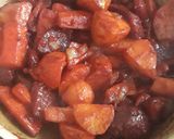عکس مرحله 2 از دستور پلو ته چین گیاهی و بدون گوشت