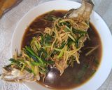 Foto langkah ke 4 dari resep Ikan grouper siram jahe daun bawang.