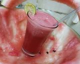 A picture of step 3 of Watermelon juice with Lemon.