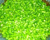 A picture of step 1 of Beans Bhujia.