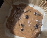 A picture of step 4 of Milo Chocolate Chip Cookie Cake (Salted Butter Version).