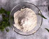A picture of step 1 of Aloo ke parathe.