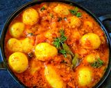 चटपटी बेबी पोटैटो करी (chatpati baby potato curry recipe in Hindi) रेसिपी चरण 7 फोटो