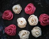 A picture of step 4 of Gulab pitha.