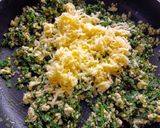 A picture of step 4 of Gozleme / Turkish stuffed flat bread.