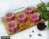 Foto langkah ke 3 dari resep Set Menu Dessert Simple Lapis Pepe Merah Putih, Bolu Selai Nanas Keju, Bolu Kukus Dua Telur.