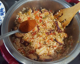 Foto del paso 8 de la receta: Arroz meloso con pulpo y gambón