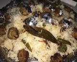 A picture of step 1 of Moti Pulao.