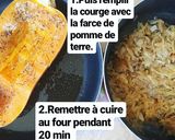 Une image de l'étape 1 de Courge farci à ma façon végétal.