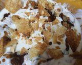 A picture of step 3 of Papri Chaat.