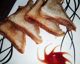 A picture of step 4 of Curd toast.