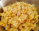 A picture of step 1 of Cornflakes Chivda. (Makai Chivda).