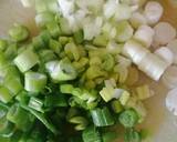 Quick green onion sabji recipe step 1 photo
