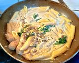 Foto langkah ke 3 dari resep Penne with Chicken and Horenso.