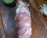 Foto del paso 1 de la receta: Asado a la parrilla de solomillo chancho mechado ají-ajo