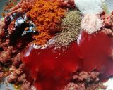 Gambar langkah 2 resipi Burger Kebab Daging.