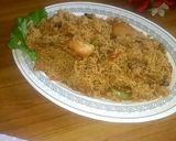 A picture of step 3 of Chicken yakhni pulao.