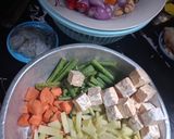 Foto langkah ke 1 dari resep Gulai Labu Siam Kacang Panjang.