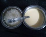 A picture of step 1 of Strawberry banana custard.