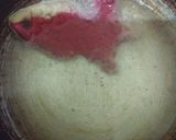 A picture of step 6 of Beet root with flower and fish.