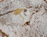 A picture of step 1 of Matar paratha.