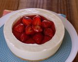 A picture of step 15 of No-Bake Strawberry Cheesecake.