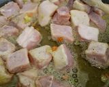 A picture of step 2 of Pork loin and potato 'stew'.