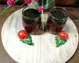 A picture of step 3 of Betel leaves, rose mocktail.
