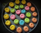 ঠান্ডাই রঙিন নানখাতাই(Thandai coloured nankhatai recipe in Bengali) রেসিপি ধাপ - 2 ছবি