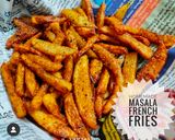 A picture of step 7 of Masala French fries.
