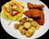 Foto langkah ke 5 dari resep Chicken Katsu with salad.