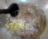 A picture of step 3 of Aloo Qeema.