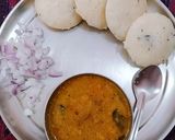 A picture of step 11 of Rava idli with sambar (homemade sambhar masala).