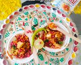 A picture of step 5 of Kurkuri Mathri Chaat 🎉🎉.