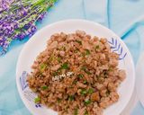 Hình bước làm 3 của món Thịt băm rang mặn ngọt