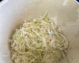 A picture of step 1 of Sauerkraut.