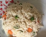 A picture of step 1 of Veg Pulao with Kadai Paneer masala, boiled egg fry and grilled veggies with Paneer.