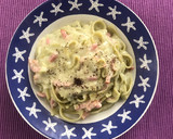 Foto del paso 6 de la receta: Fettuccini de espinacas a mi carbonara. (cintas o nidos)