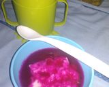 Foto langkah ke 6 dari resep MPASI 10M - Bubur Sumsum Saus Buah Naga.