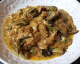 A picture of step 6 of Okra Curry.