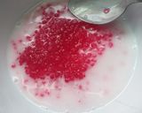Gambar langkah 8 resipi Bubur Sagu Mutiara.