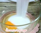รูปขั้นตอนการทำที่ 1 ของ เค้กฝอยทองนมสดแบบนึ่ง