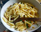 A picture of step 5 of Penne Pasta in Bechamel Sauce.